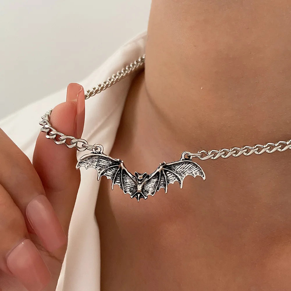 Bat gothic necklaces
