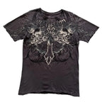 multiple t-shirt with fake undershirts and patterns