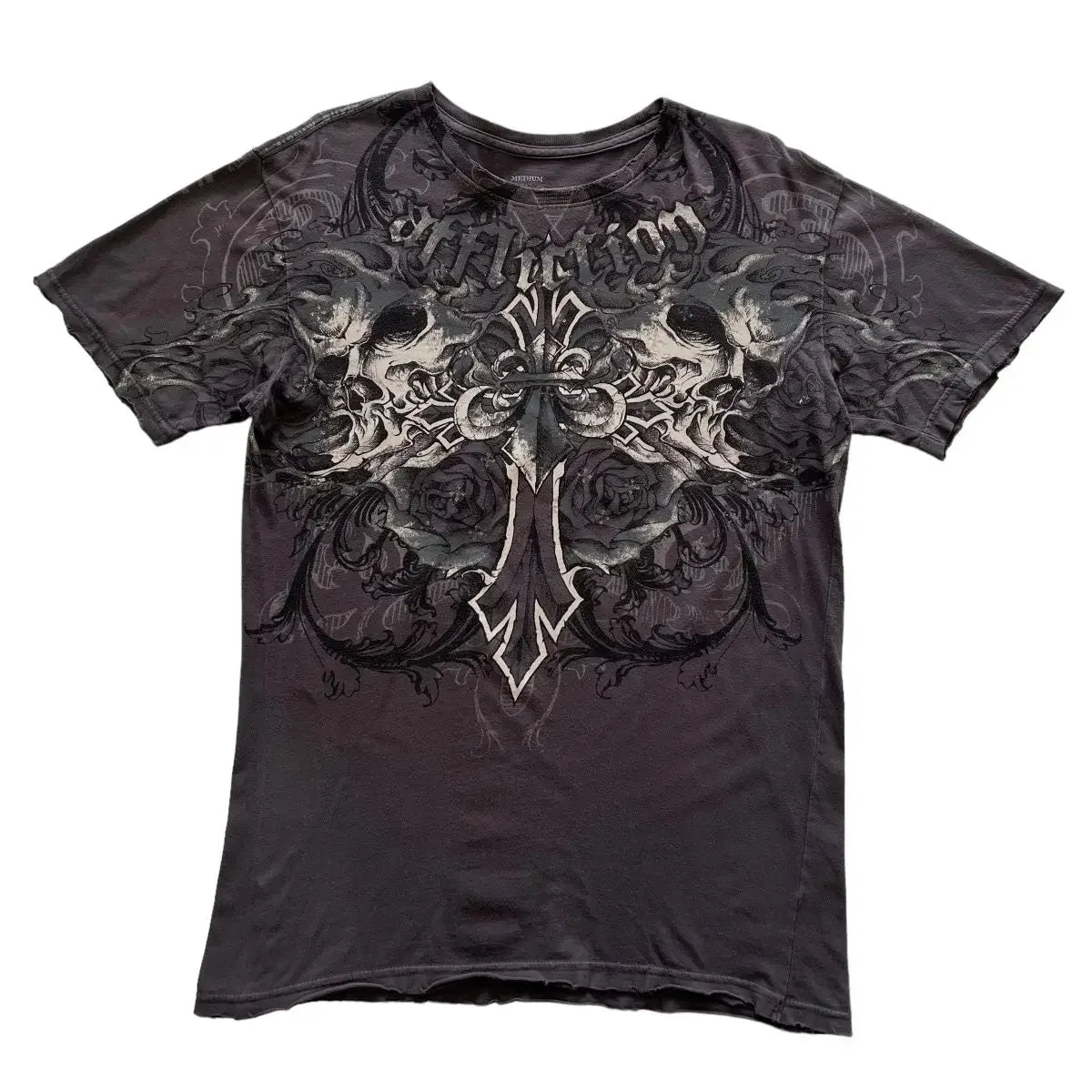 multiple t-shirt with fake undershirts and patterns
