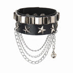 studded and spikey leather bracelets