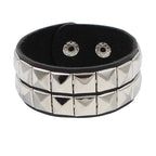 studded and spikey leather bracelets