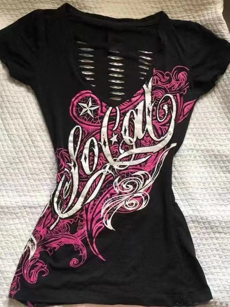 Ripped back summer t-shirts