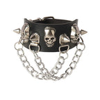 studded and spikey leather bracelets
