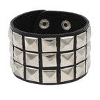 studded and spikey leather bracelets