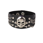 studded and spikey leather bracelets