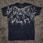 multiple t-shirt with fake undershirts and patterns