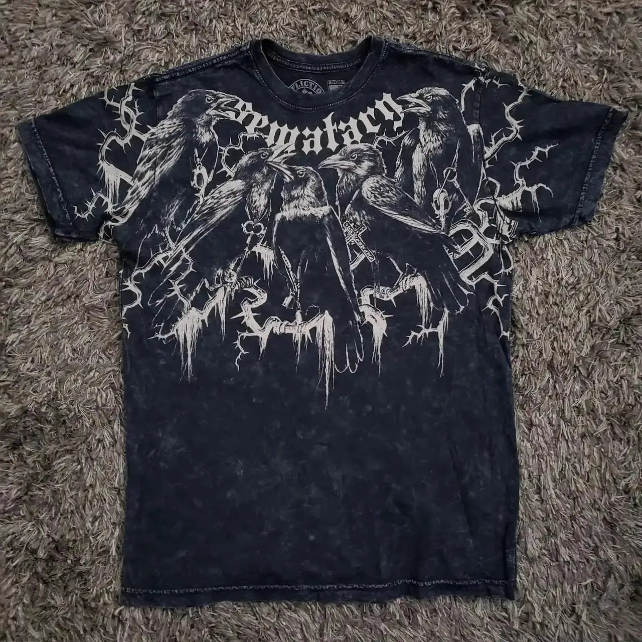 multiple t-shirt with fake undershirts and patterns