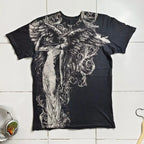 multiple t-shirt with fake undershirts and patterns